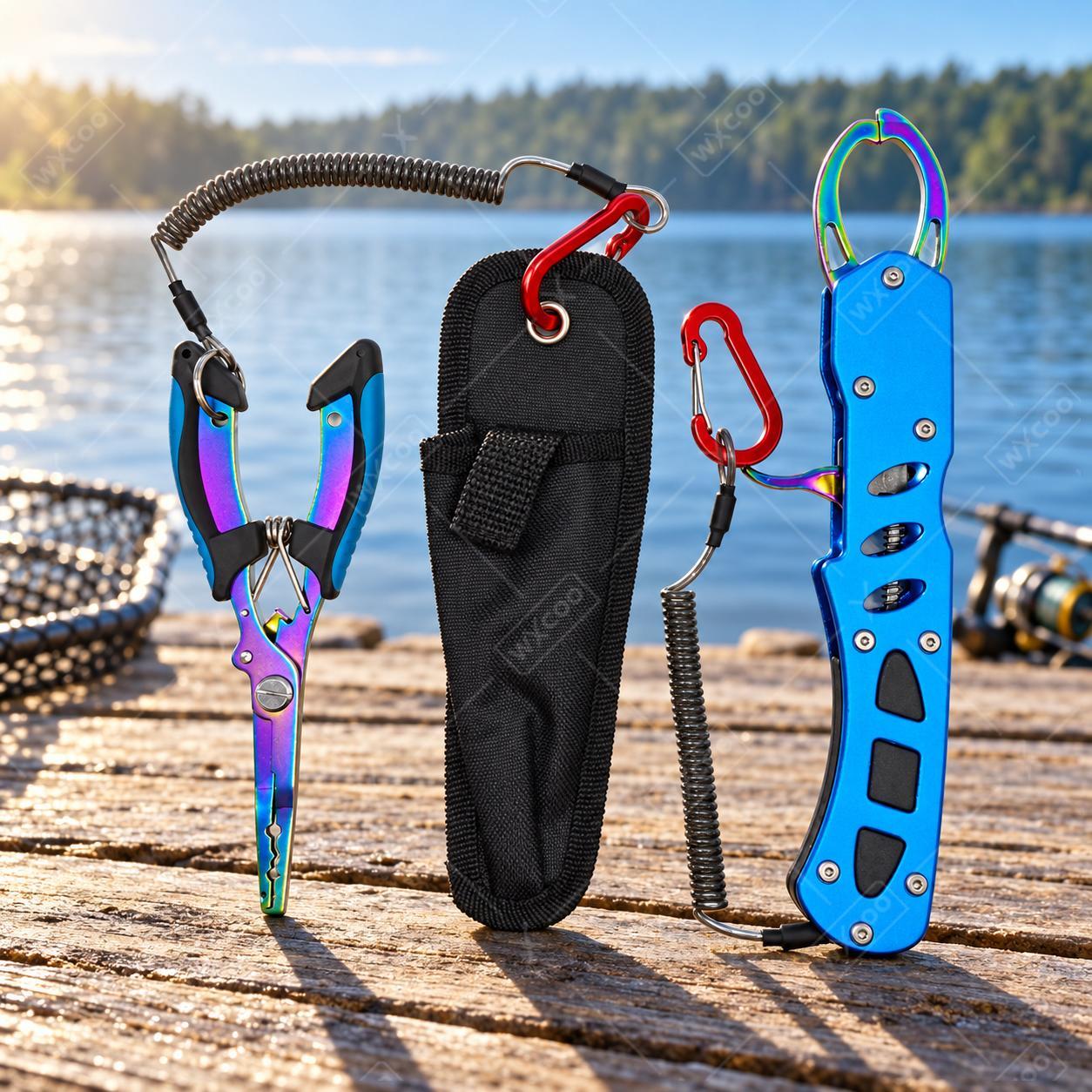 Fishing Hook Remover - Синие рыболовные плоскогубцы с титановым покрытием