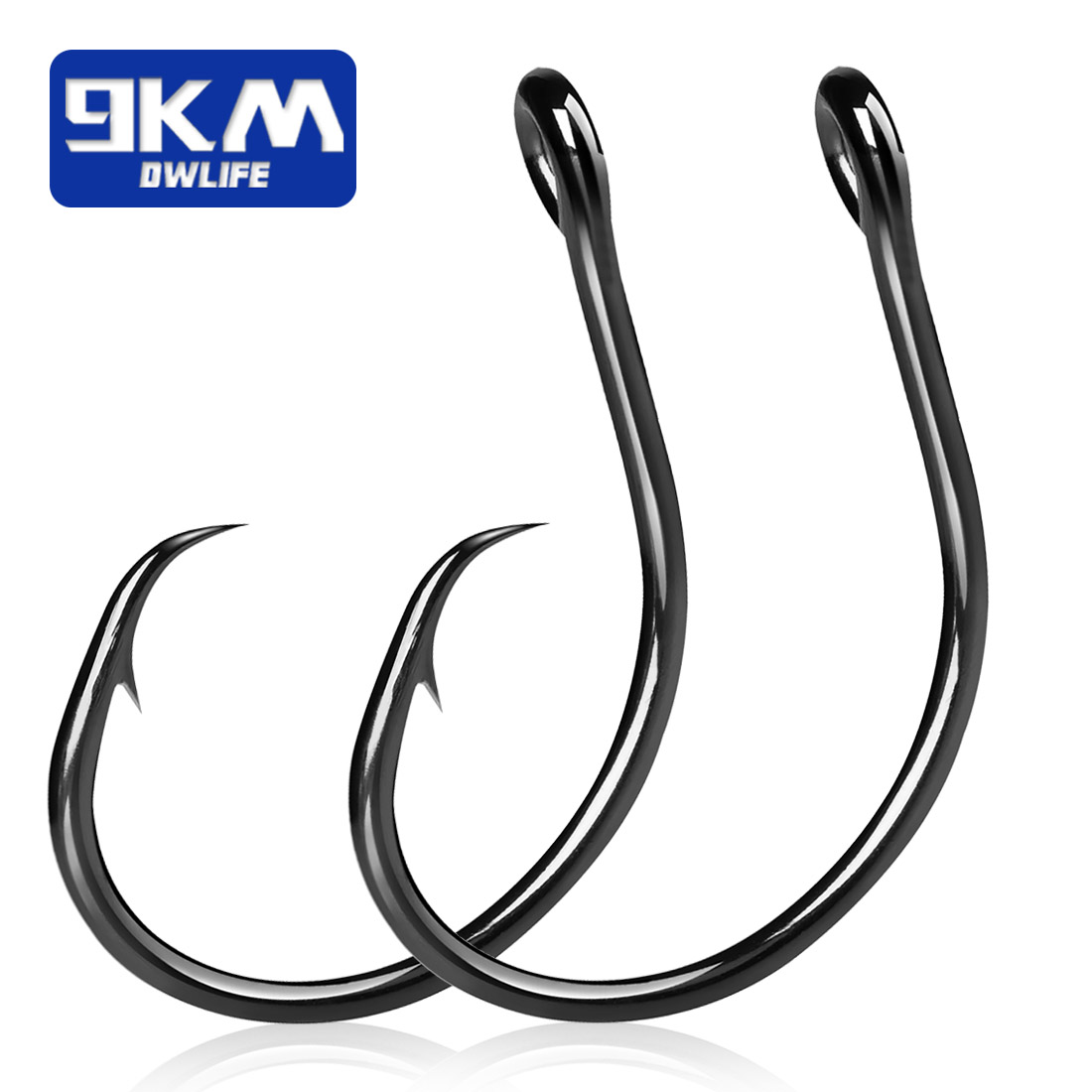 Fishing Hook Offset - 9KM 25-50 шт. прямые крючки с