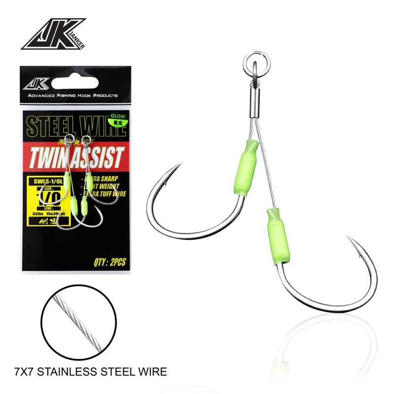 Fishing Hook Offset - JK 3 упаковки, износостойкий крючок для