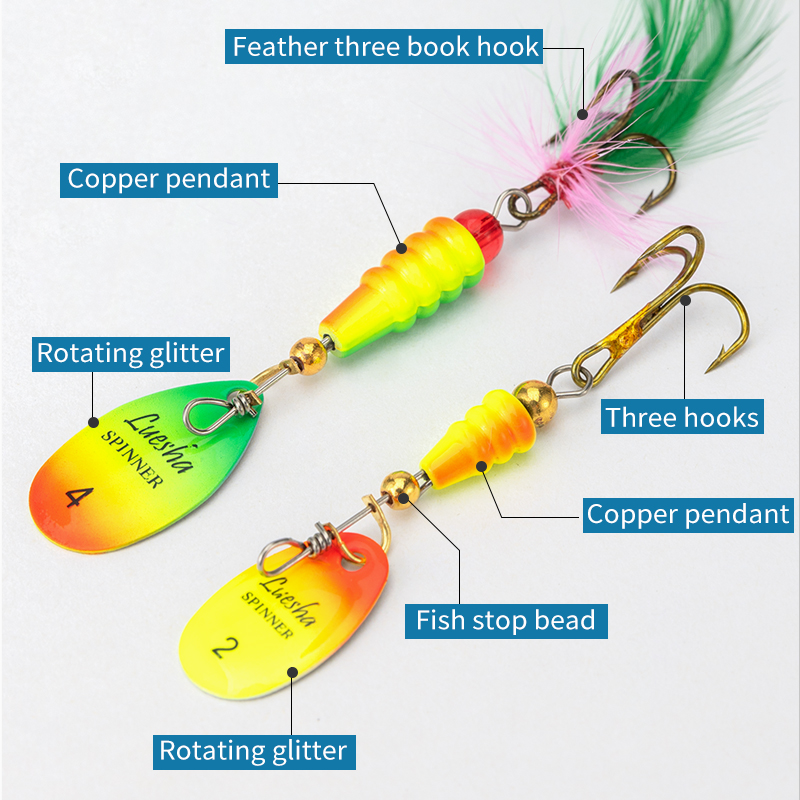 LUSHAZER 5 шт./лот Спиннерная  – обзор и цена Fishing Hook Treble