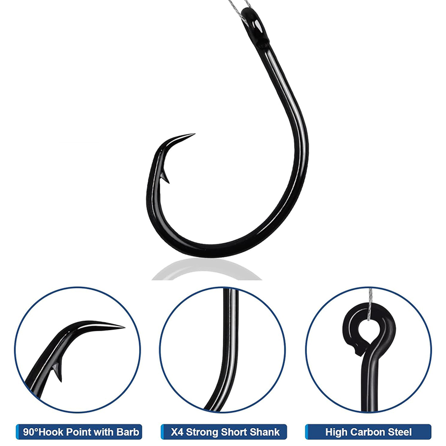Крючки Circle Hooks 3X Strong  – обзор и цена Fishing Hook Assortment