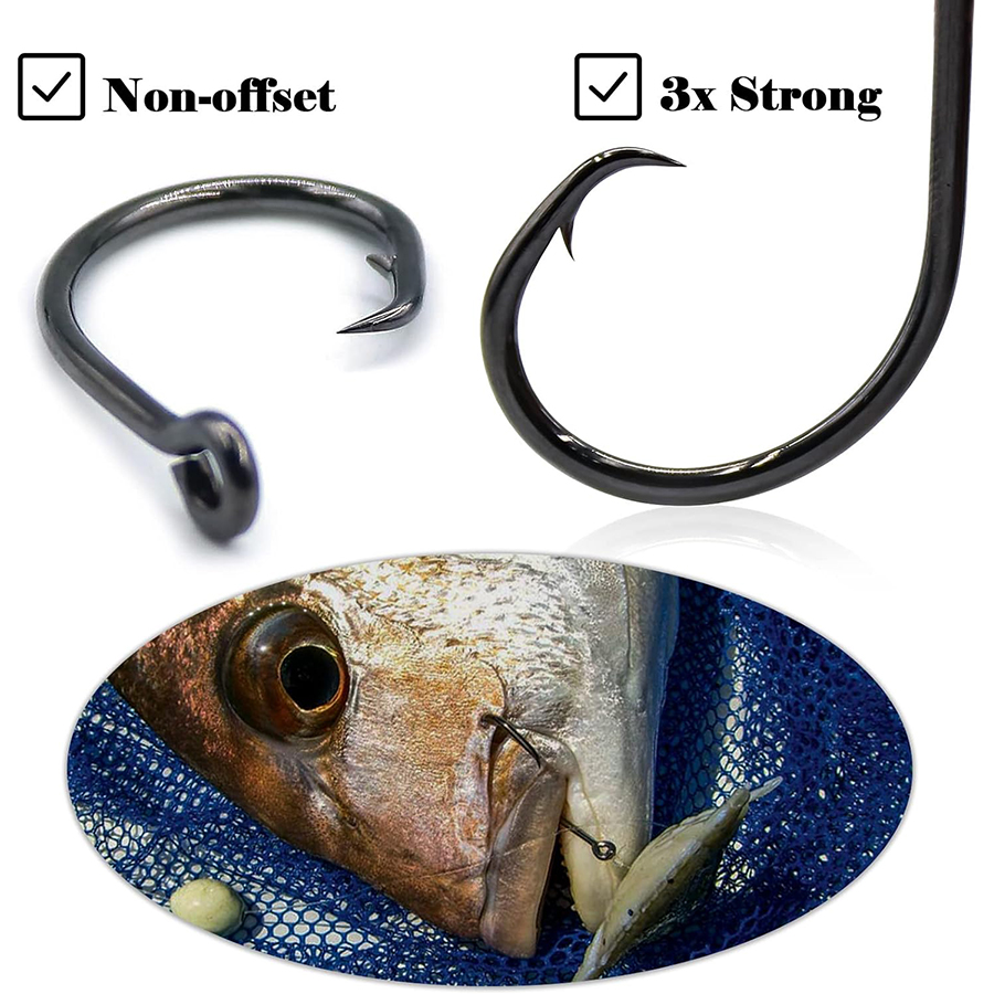 Крючки Circle Hooks 3X Strong  – обзор и цена Fishing Hook Assortment