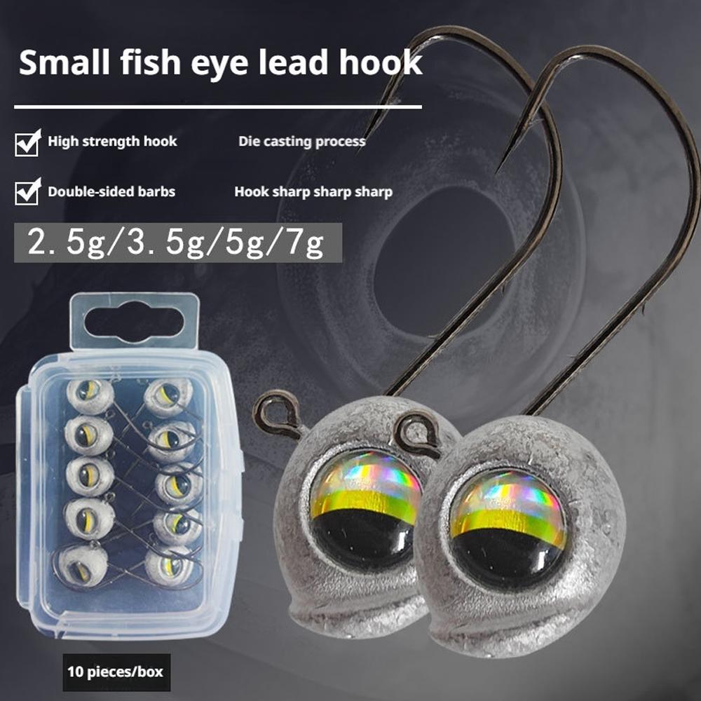 10 шт. 2.5г 3.5г 5г Джиг-голов – обзор и цена Fishing Hook Size