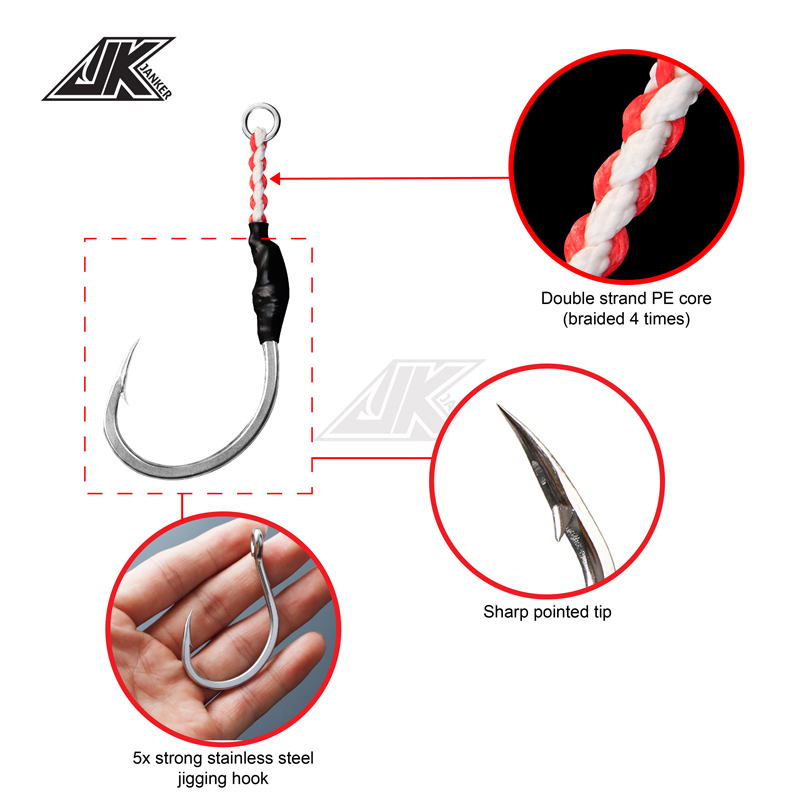 JK HVS Heavy Power Assist 7/0  – обзор и цена Fishing Hook Assortment